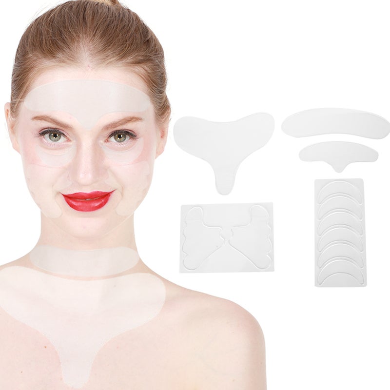 Facial Wrinkle Patches Silicone Reusable AntiWrinkle Eye Forehead Neck Chest Pads Sticker - Image 2