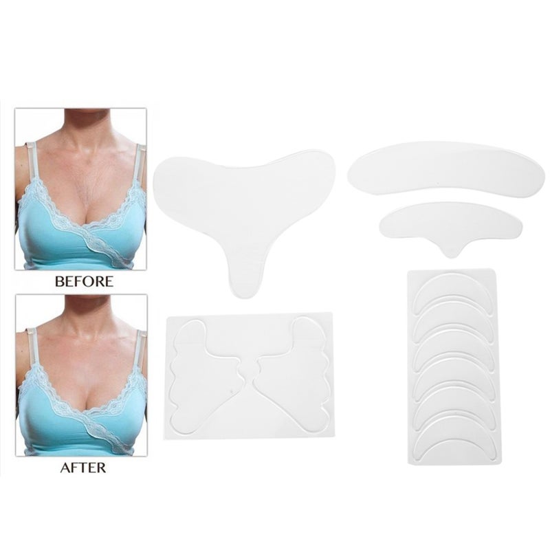 Facial Wrinkle Patches Silicone Reusable AntiWrinkle Eye Forehead Neck Chest Pads Sticker - Image 3