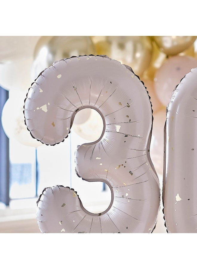 Ginger Ray Gold Speckle 30Th Birthday Balloons - Image 2
