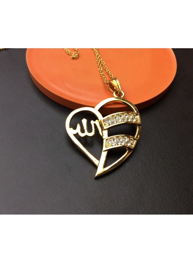 DubaiGallery Fashion Jewelry Highly craftsmanship New Arabic Muslim Islamic Allah Gold Plated Pendant Necklace Jewelry Ramdan Gift - Image 4