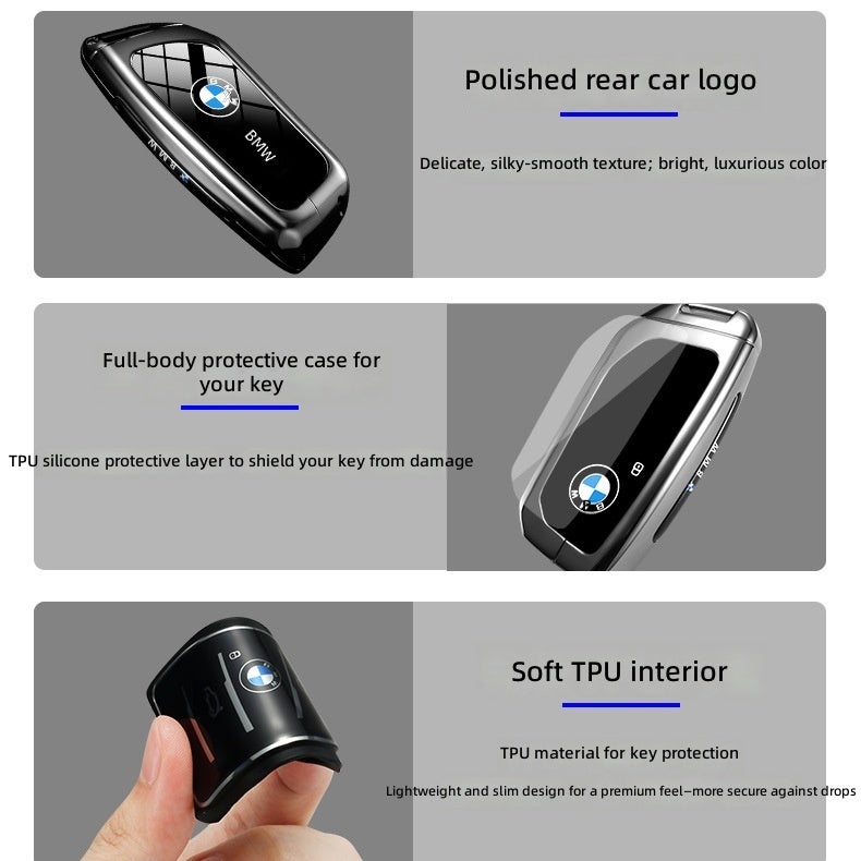 BMW 2025 BMW X5 Key Case - Premium Zinc Alloy Cover for X5, X3, X1, i5, and More - Image 4