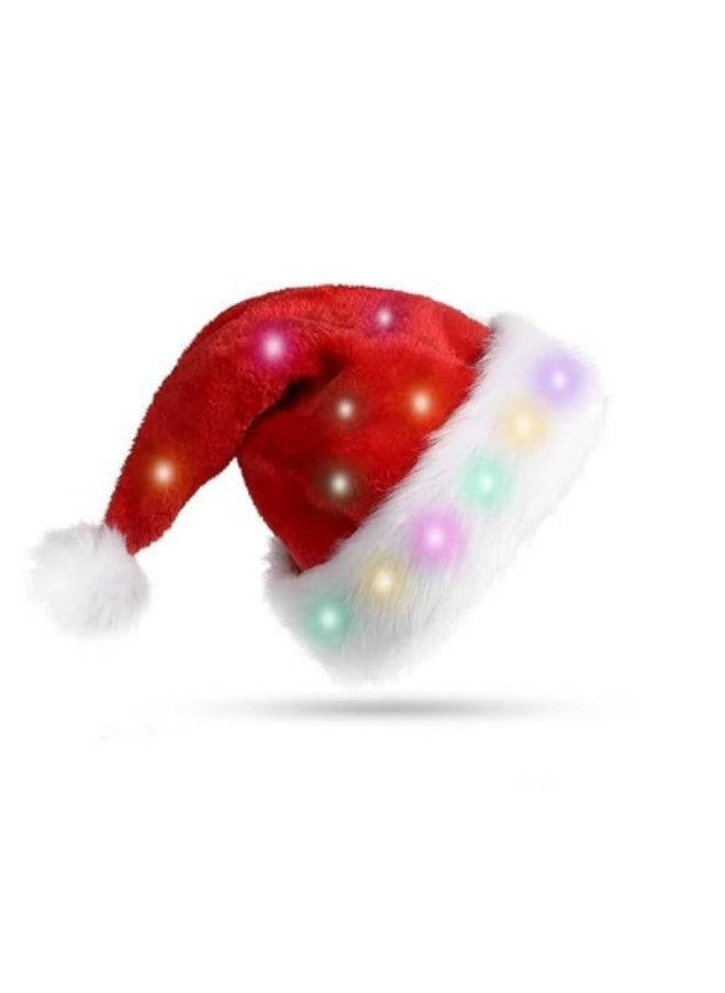 GGEROU LED Costume Hat for Adults Blinking Color-Changing Cap with 20 Led Flash Light  - Image 1
