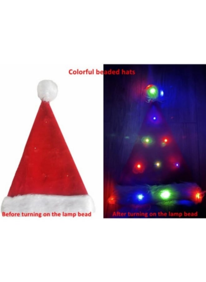GGEROU LED Costume Hat for Adults Blinking Color-Changing Cap with 20 Led Flash Light  - Image 5