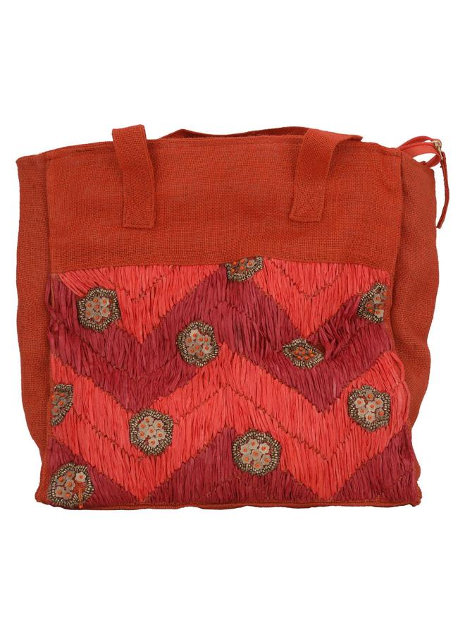 Alsaif Canvas Thermos Bag 44 X 38 Cm Red - Image 1