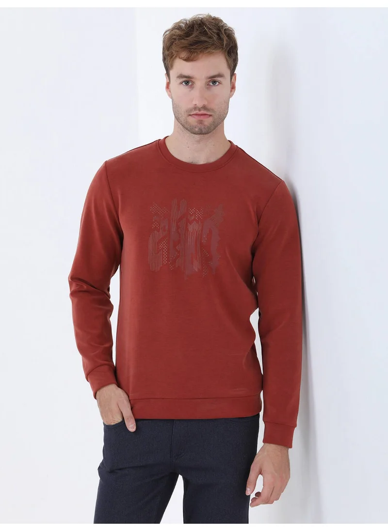 Kip Tile Crew Neck Printed Sweatshirt