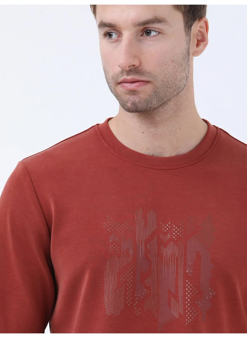 Kip Tile Crew Neck Printed Sweatshirt