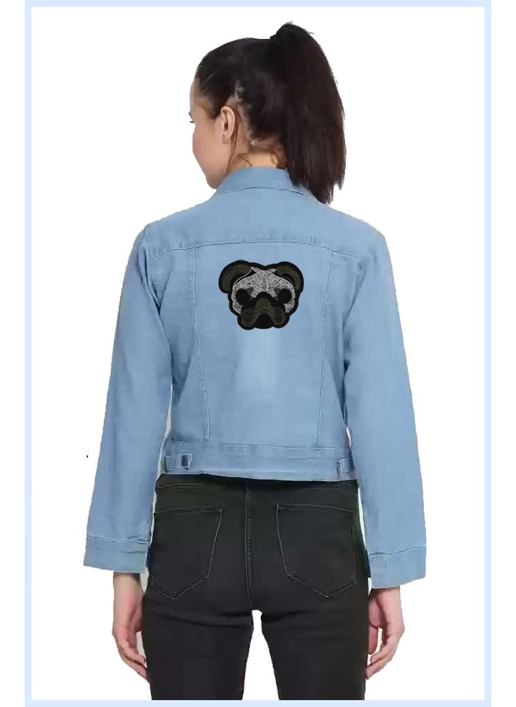 Artist Unknown - Bulldog/Bull Dog Demestic Animal Applique Embroidered Sew-on Patch ; Size: 14cm x 12cm for Jackets, Bags, T-Shirts, Jeans, Pants, Outdoor Clothing ; Imported from Malaysia (1 Piece). (Code: M-44) - Image 1