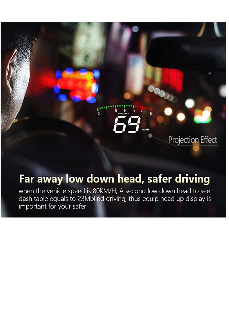 GULFLINK - GULFLINK Head Up Display Vehicle Speed Meter(A900) - Image 1