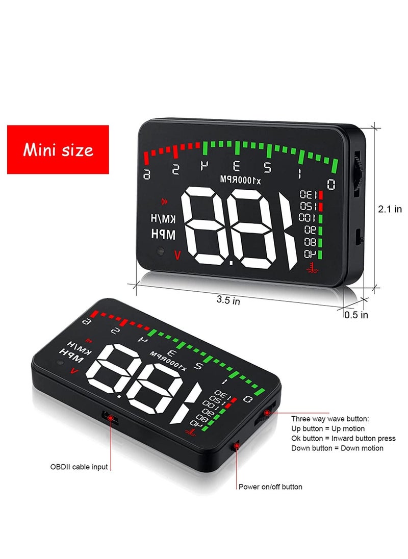 GULFLINK - GULFLINK Head Up Display Vehicle Speed Meter(A900) - Image 1