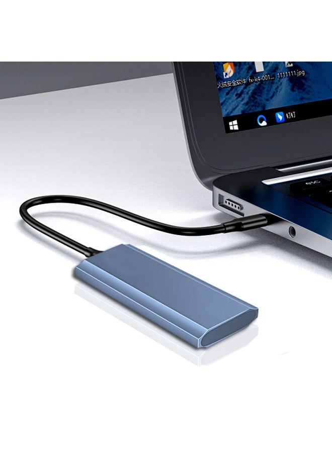 M.2 Hard Disk Box M.2 NGFF NVMe Solid State Mobile Hard Disk Box Enclosure RTL9210B Dual Protocol Hard Disk Box-Color:Nvme Protocol Gray Wireless  - Image 2