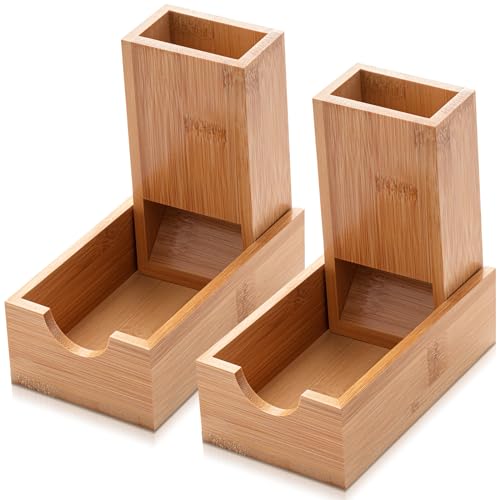 Arrowbash 2 Pcs Dice Tower with 14 Polyhedral Dice Set Foldable Wooden Die Dice Roller Castle Collapsible Rolling Case for Tabletop Games Board Games - Image 1