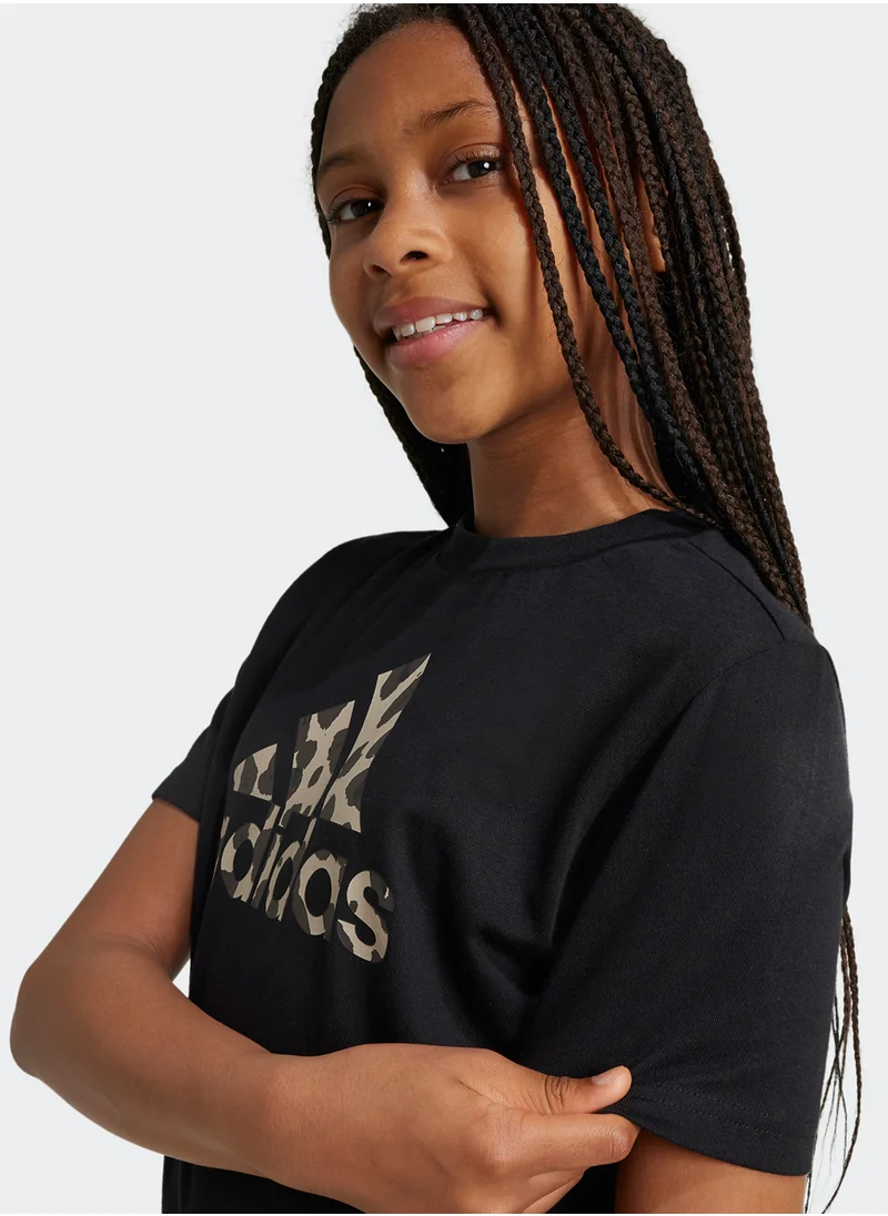 Adidas Youth Animal Printed T-Shirt