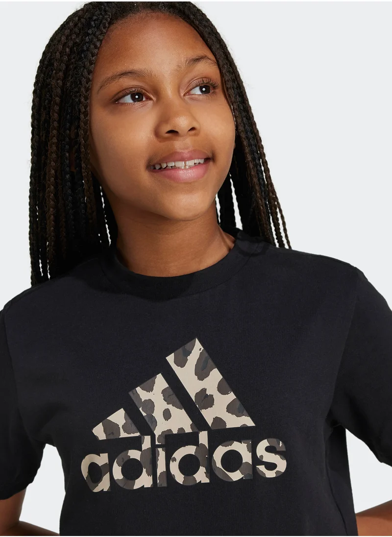Adidas Youth Animal Printed T-Shirt