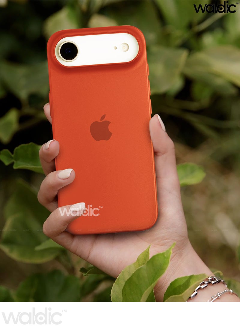 ولديك جراب فاخر لهاتف Apple iPhone 17 Air | غطاء سيليكون فاخر مصمم خصيصًا لهاتف Apple iPhone 17 Air | جراب Apple iPhone 17 Air مع حماية من الكاميرا والسقوط، غطاء خلفي رفيع واقٍ لهاتف Apple iPhone 17 Air - نكتارين - Image 5