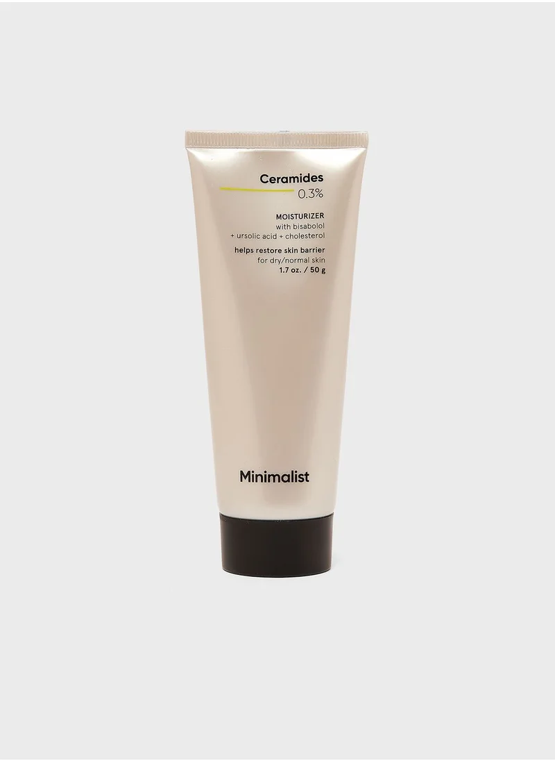 Minimalist Skincare Ceramides Bisabolol Dry Face Cream