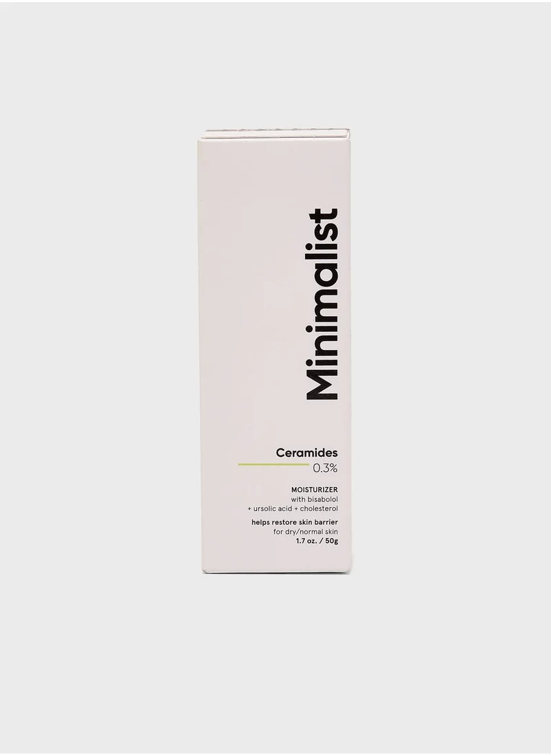 Minimalist Skincare Ceramides Bisabolol Dry Face Cream