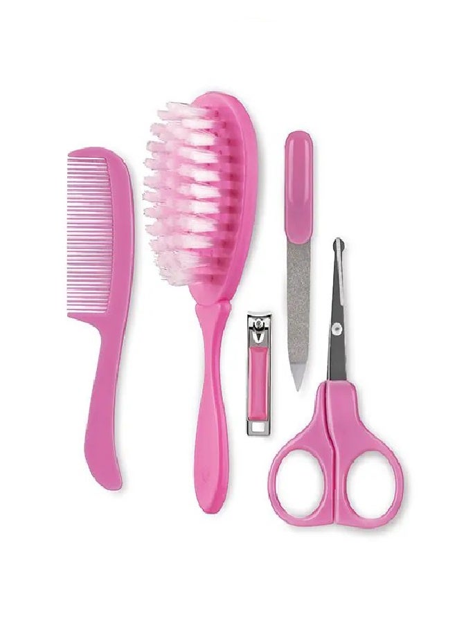 Baby 5 in1 Nail Grooming Kit for Baby Manicure  (Pink)