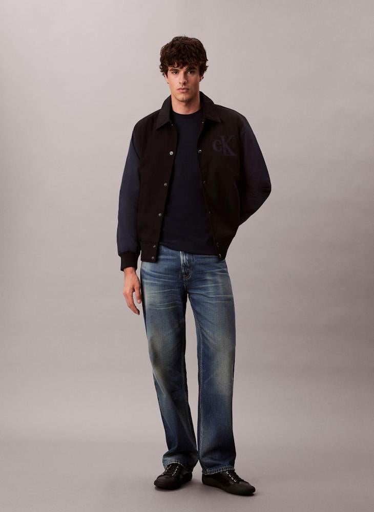 Calvin Klein Jeans Nylon Cotton Varsity Bomber Jacket - Image 5