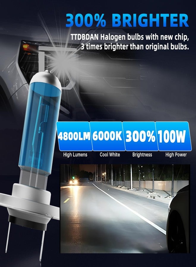 TTDBDAN Halogen Headlight Bulbs,Compatible with 2007-2014 & 2016-2020 Chevy Tahoe,Front Bulb Bright Light Halogens Combo, 9005/HB3/H10 High Beam + H8/H9/H11 Low Beam Combo, Plug and Play, Pack of 4 - Image 2