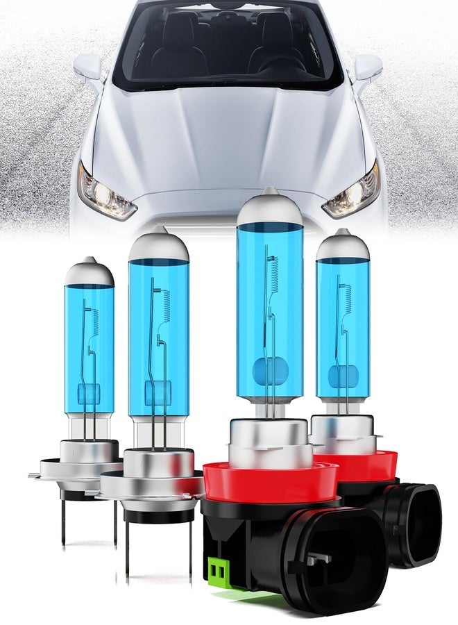 TTDBDAN Halogen Headlight Bulbs,Compatible with 2007-2014 & 2016-2020 Chevy Tahoe,Front Bulb Bright Light Halogens Combo, 9005/HB3/H10 High Beam + H8/H9/H11 Low Beam Combo, Plug and Play, Pack of 4 - Image 1