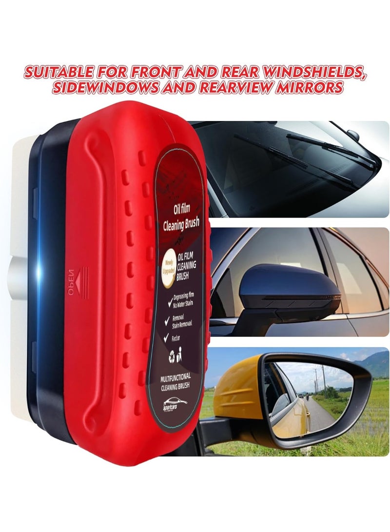 Generic Multifunctional Car Glass Cleaning Brush for Oil Film Removal – Powerful Windshield & Side Mirror Cleaner – Removes Dirt, Water Stains, and Grease for Crystal Clear Visibility – Ergonomic Design and Easy to Use - Image 3