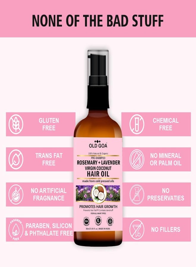 OLDGOA Rosemary & Lavender Hair Oil | 100% Pure Cold Pressed Natural Oils for Hair Growth & Reduced Hair Fall | Strengthens Roots, Nourishes Scalp, Promotes Healthy Hair (30ml) - Image 5