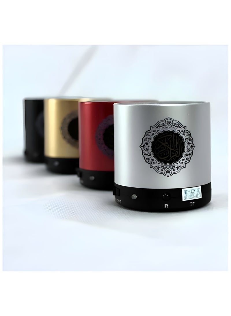 مكبر صوت للقرآن الكريم SQ-200 | مشغل MP3 سعة 8 جيجابايت | جهاز تحكم عن بُعد | راديو FM | قابل للشحن عبر USB | متعدد الألوان - Image 1