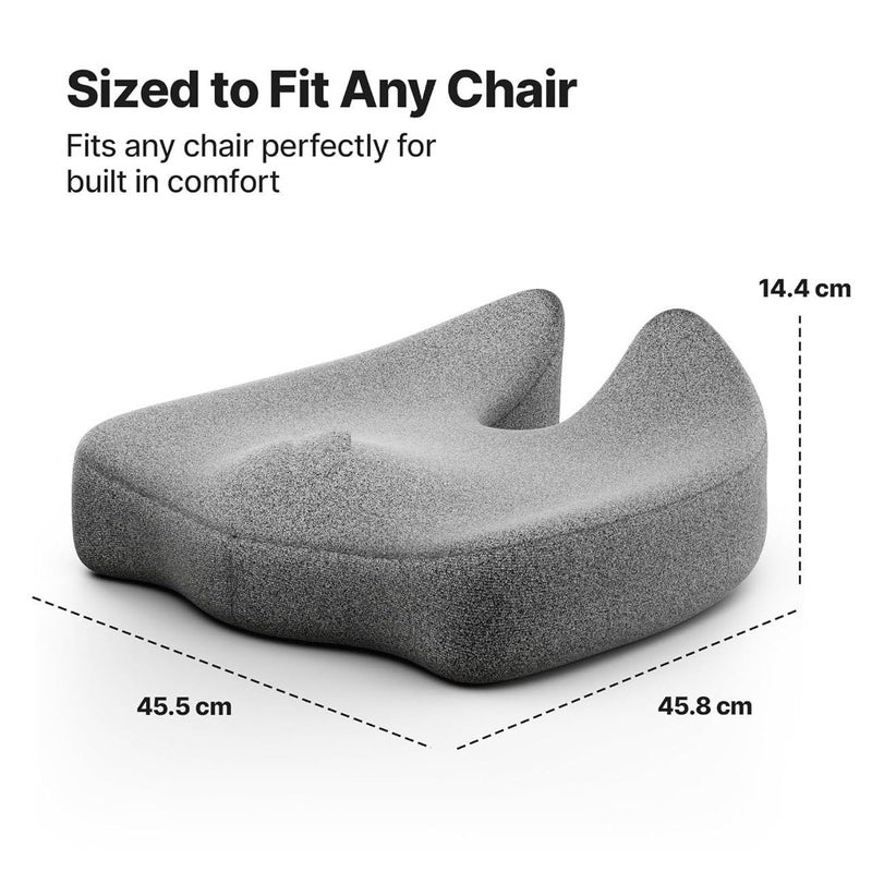 IDITRI EXPORT Your Comfort Partner Memory Foam Coccyx Seat Cushion for Tailbone Pain Sciatica Back Pain Relief Orthopedic Chair Cushions for Sitting for Office Chair 18 x 18 x 4 INCH - Image 5