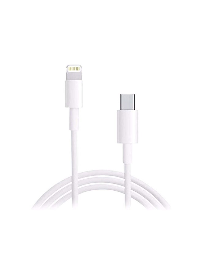كابل USB-C إلى Lightning - 1 متر أبيض أبيض - Image 3