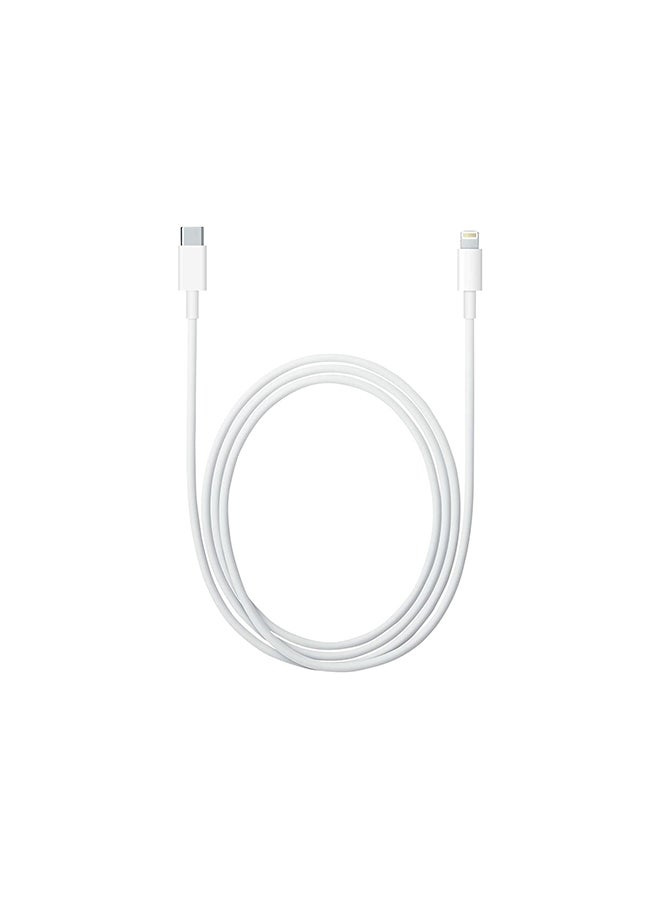 كابل USB-C إلى Lightning - 1 متر أبيض أبيض - Image 4