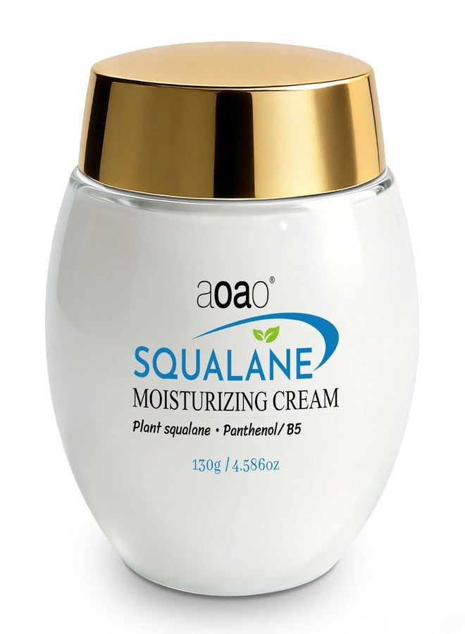 AOAO Squalane Face Cream, Ceramide Face moisturizer for Women, Nourishing Plant-Derived Formula, Hyaluronic Acid & Panthenol, Natural Moisturizing for Dry Sensitive Damaged Skin, Fast-Absorbing, 4.59oz - Image 1