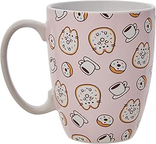 Enesco Department 56 Pusheen Donuts & Coffee Mug, 4.25-inch Height - Image 1