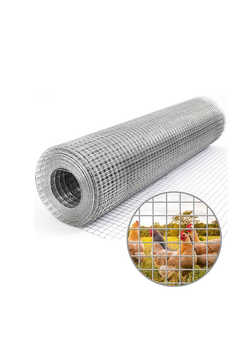 KNP KNP GI Welded Mesh Galvanized PVC Coated Garden Fencing Green Steel Nets Barriers Cage Wire Fence 3/4 x 3/4, 4ft x 12ft  - Image 1