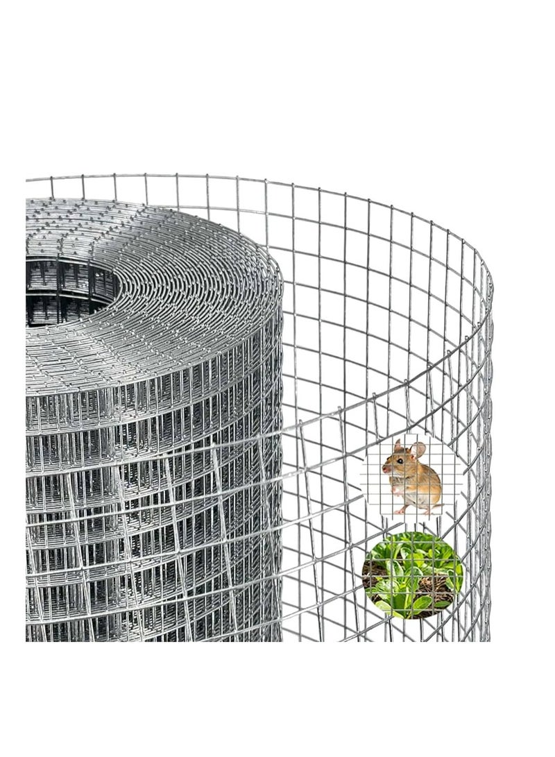 KNP KNP GI Welded Mesh Galvanized PVC Coated Garden Fencing Green Steel Nets Barriers Cage Wire Fence 3/4 x 3/4, 4ft x 12ft  - Image 2