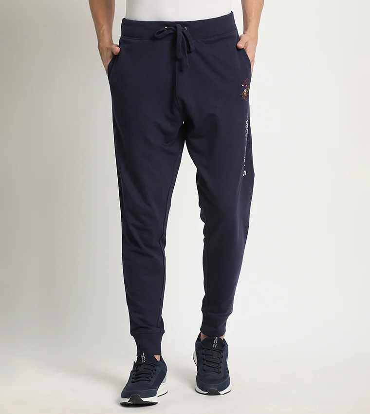 BEVERLY HILLS POLO CLUB Stripe Detail Drawstring Waist Joggers