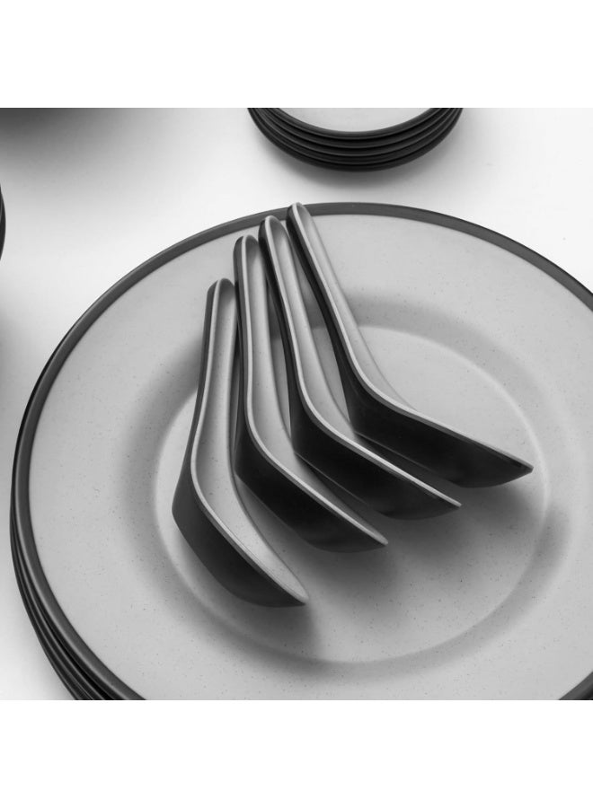 Master Gold Melamine Dinner Set 40 Pieces For 6 People Dishwasher Safe | Melamine Plates Set | Healthy Melamine Dinner Set - Image 4