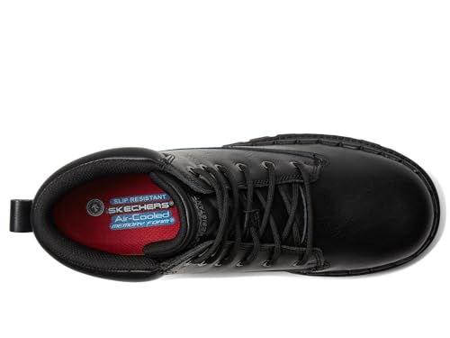 Skechers Lace Up Platorm Jammers SR Black - Image 2