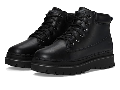 Skechers Lace Up Platorm Jammers SR Black - Image 1