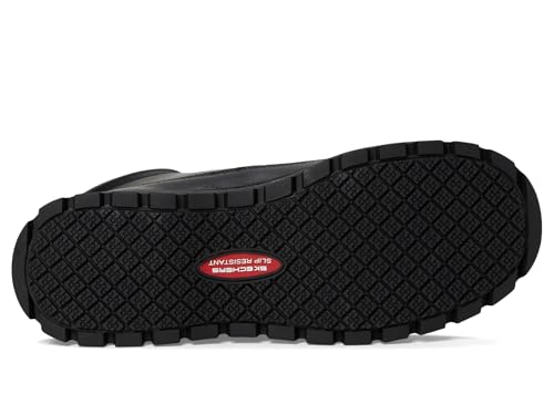 Skechers Lace Up Platorm Jammers SR Black - Image 3