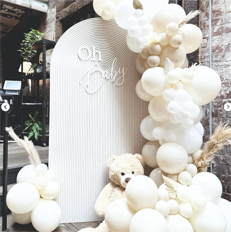 YOURS DECOR Balloon Decoration Kit - 52 Pcs White Sand Balloons for Birthday, Weddings, Anniversary & New Year Events Garland Set | Birthday Decoration Items for Kids & Adults - Image 4