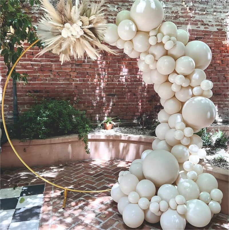 YOURS DECOR Balloon Decoration Kit - 52 Pcs White Sand Balloons for Birthday, Weddings, Anniversary & New Year Events Garland Set | Birthday Decoration Items for Kids & Adults - Image 3