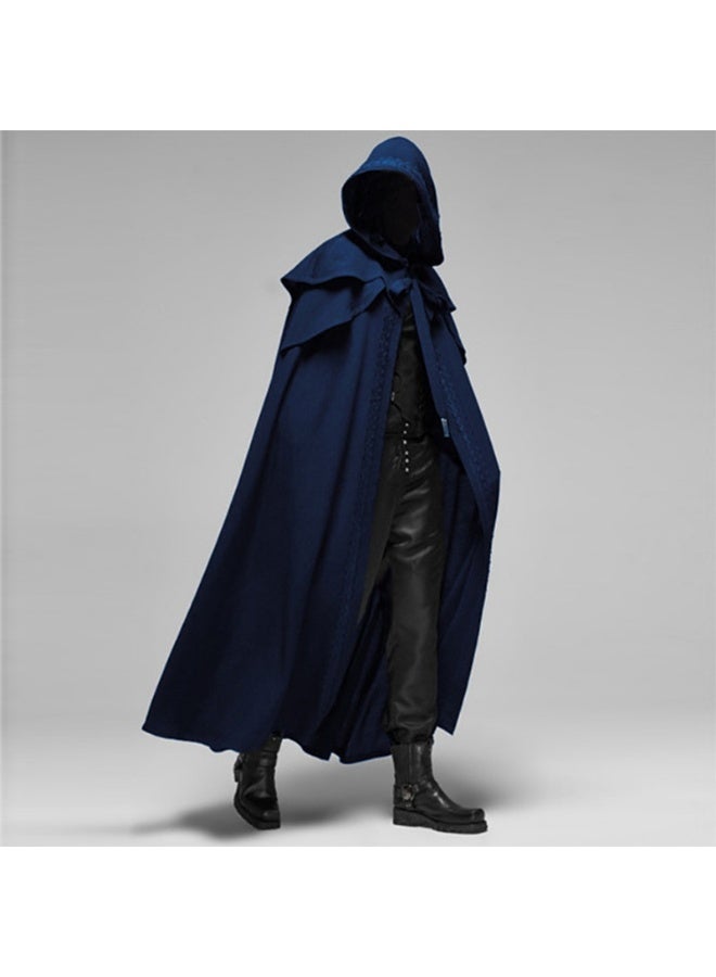 Medieval Gothic Men's Long Overcoat for Halloween - Image 1