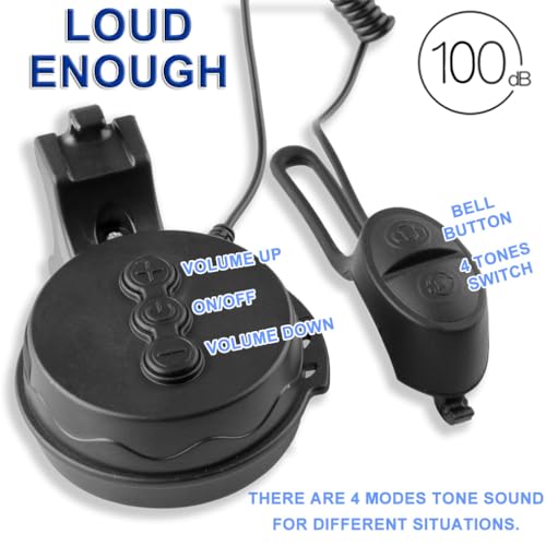 COOLWHEEL Electric Bike Horn - 100dB Loud Mini Bicycle Bell with 4 Sound Modes, USB Rechargeable & Waterproof, Ideal for Mountain & Road Bikes - Easy Handlebar Mount - Image 2