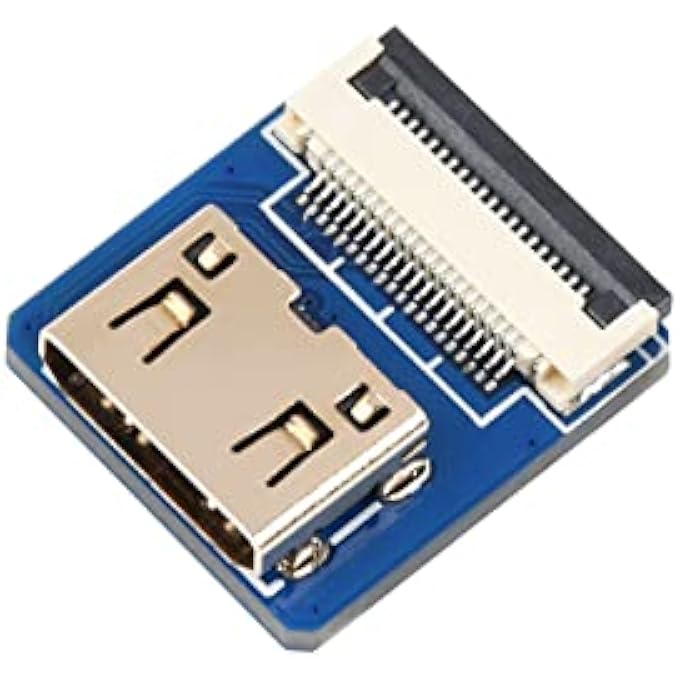 rayihni محولات HDMI متعددة الأنواع، لصنع كابل HDMI - محول HDMI ميكرو عمودي - محول HDMI مصغر أفقي (B) - Image 1