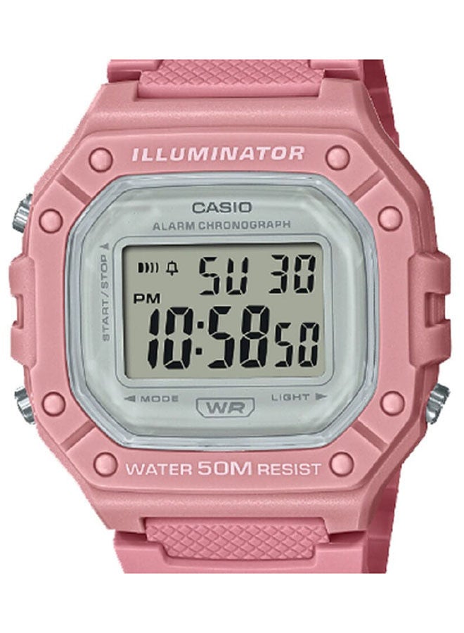 CASIO ساعة يد رقمية من الراتنج W-218HC-4AVDF - Image 3