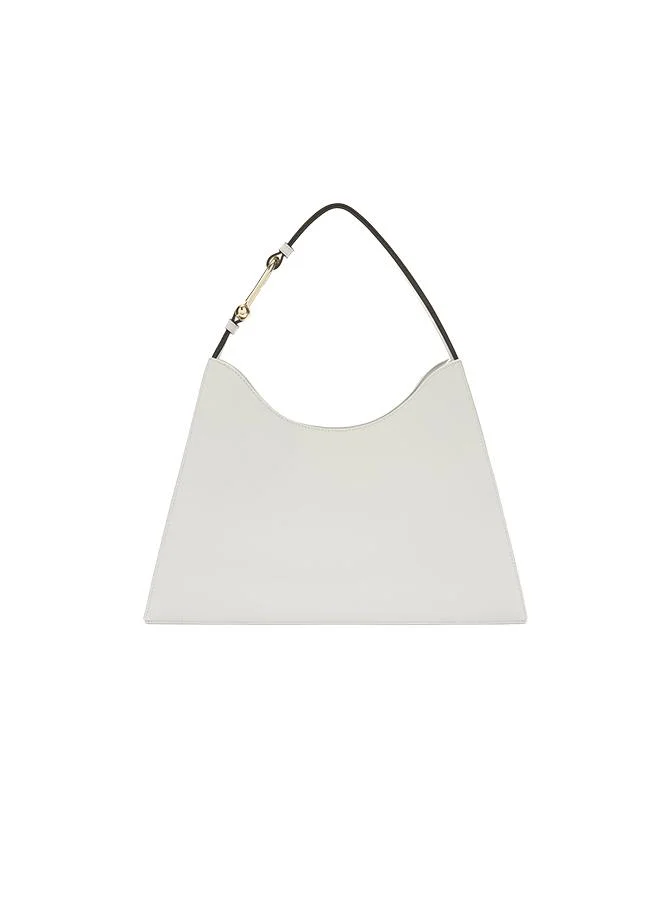 Nuvola White Hobo Bag - Large