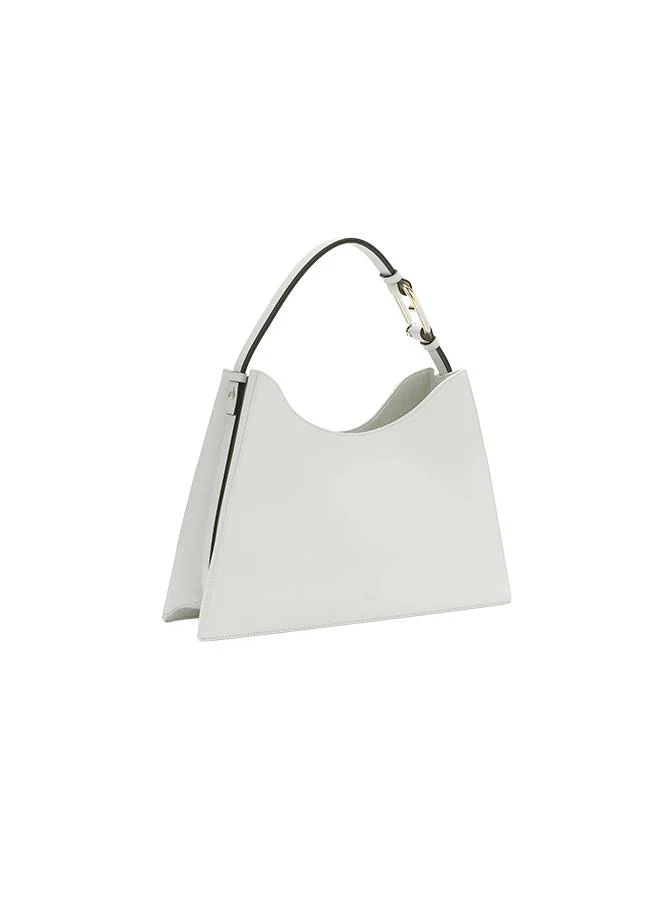 Furla White Nuvola White Hobo Bag - Large for Women | Best Price UAE