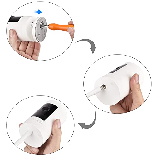ALERTCAM 2Pack Clamp Mount for Ring Stick Up Cam & Ring Indoor Cam 1st Gen, Flexible Gooseneck Mounting Bracket to Attach Your Camera Anywhere with No Tools - White - Image 5