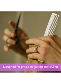 Allegro Combs Allegro Combs #415 Combs for Women, 7 Inches Combs for Men, Parting Comb, Hair Comb, Comb for Men 6 Count (White)  - Image 5