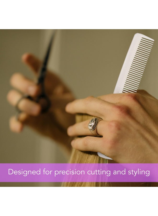 Allegro Combs Allegro Combs #415 Combs for Women, 7 Inches Combs for Men, Parting Comb, Hair Comb, Comb for Men 6 Count (White)  - Image 5